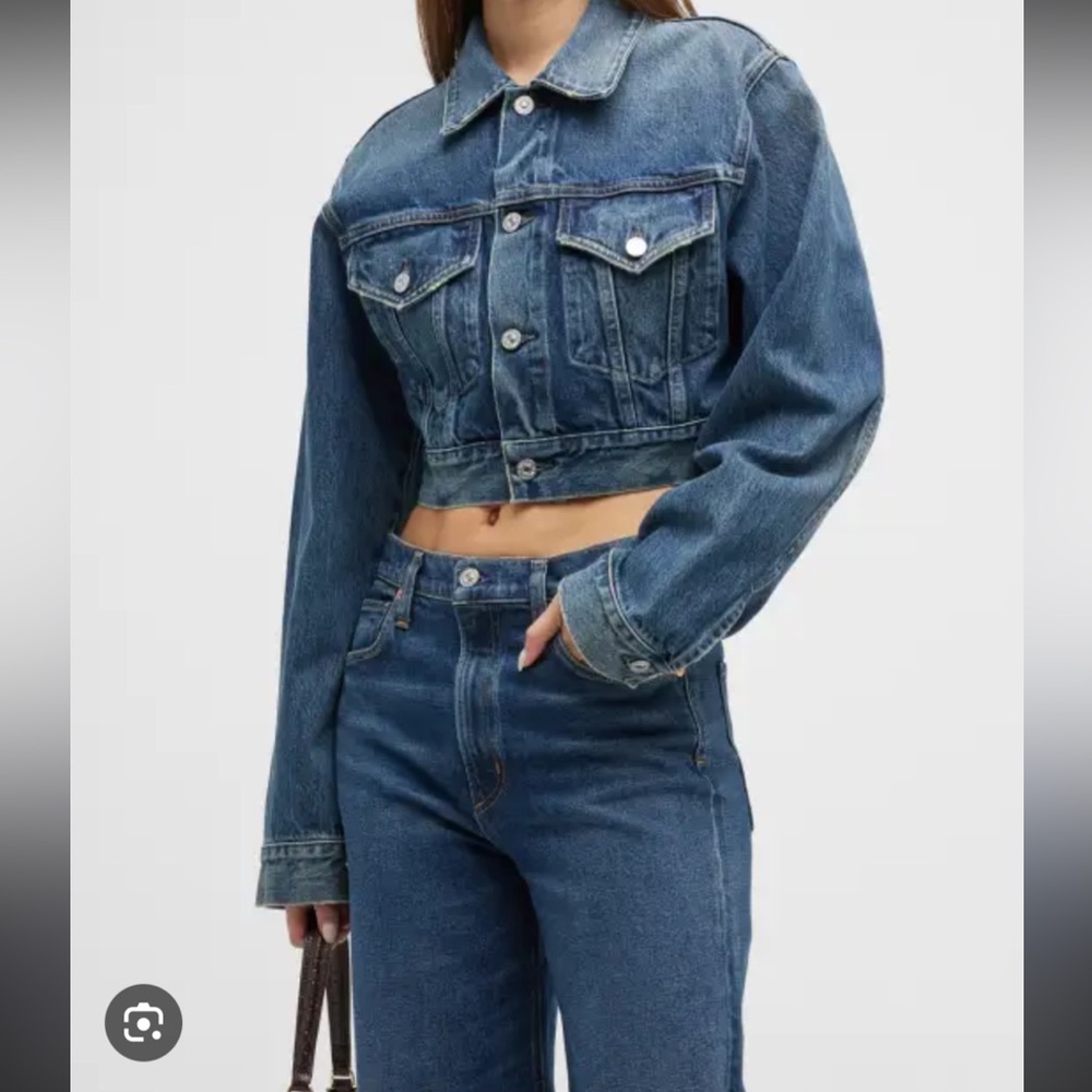 Citizens of humanity cropped cybil denim jacket